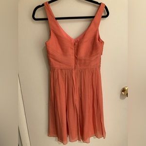 Coral cocktail dress